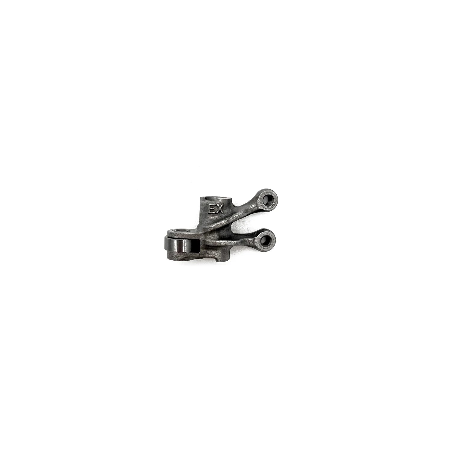 Metal mechanical component on a white background