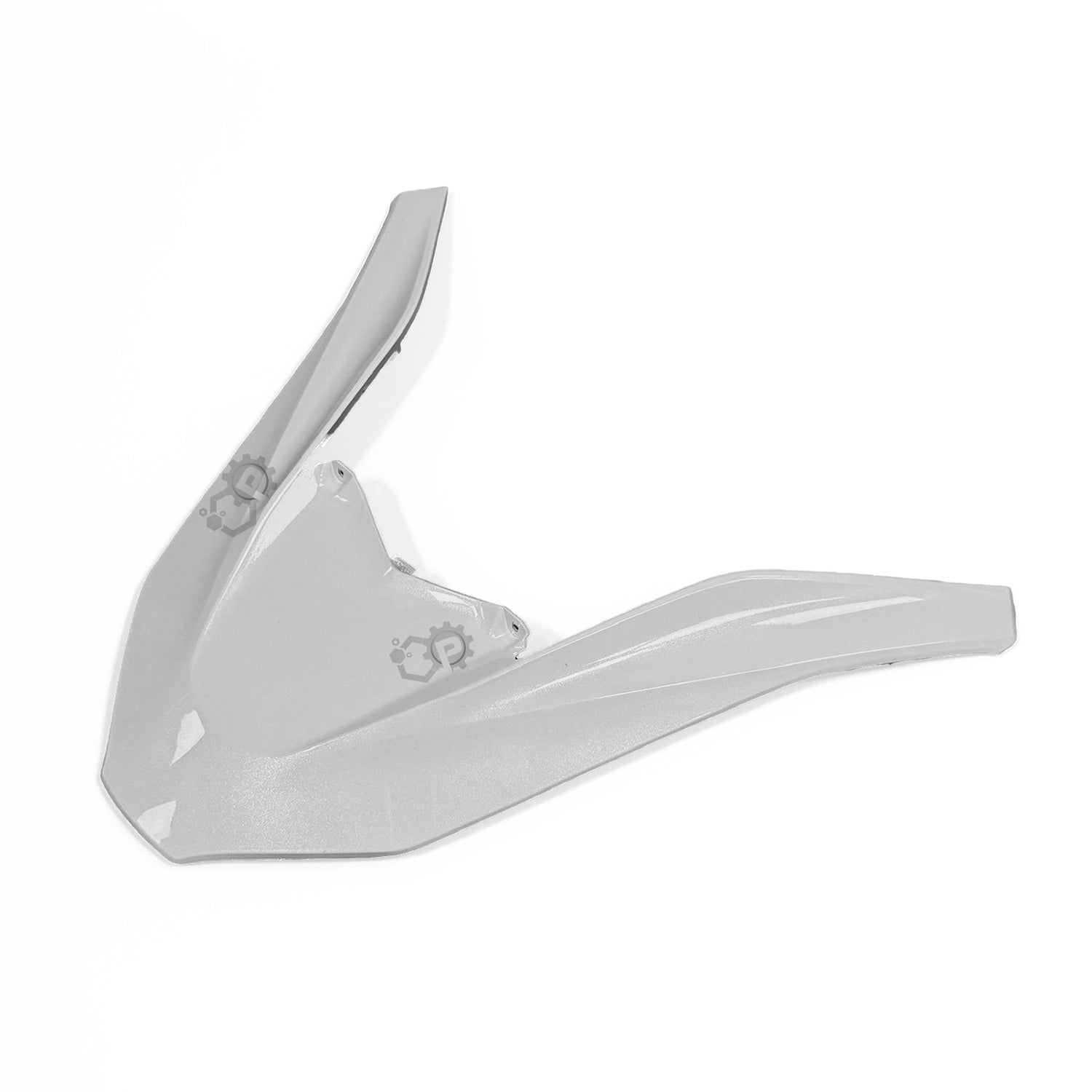 Silver car visor with brand logo on a white background