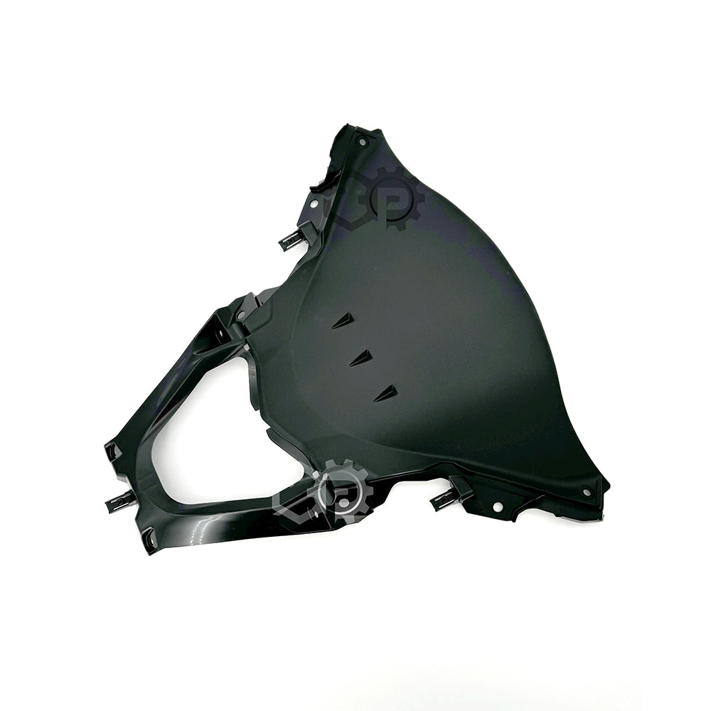 Black car fender on a white background
