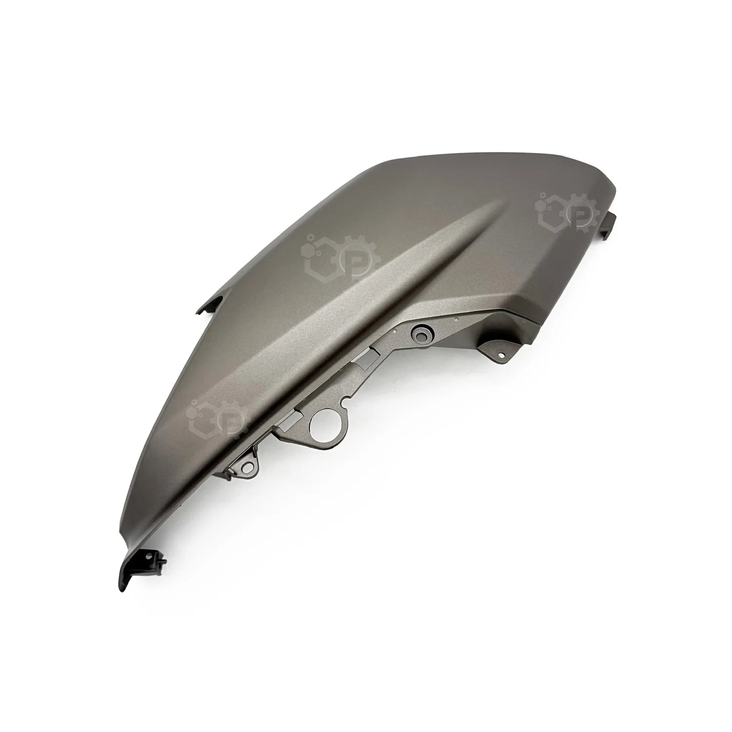 Metallic fender on a white background