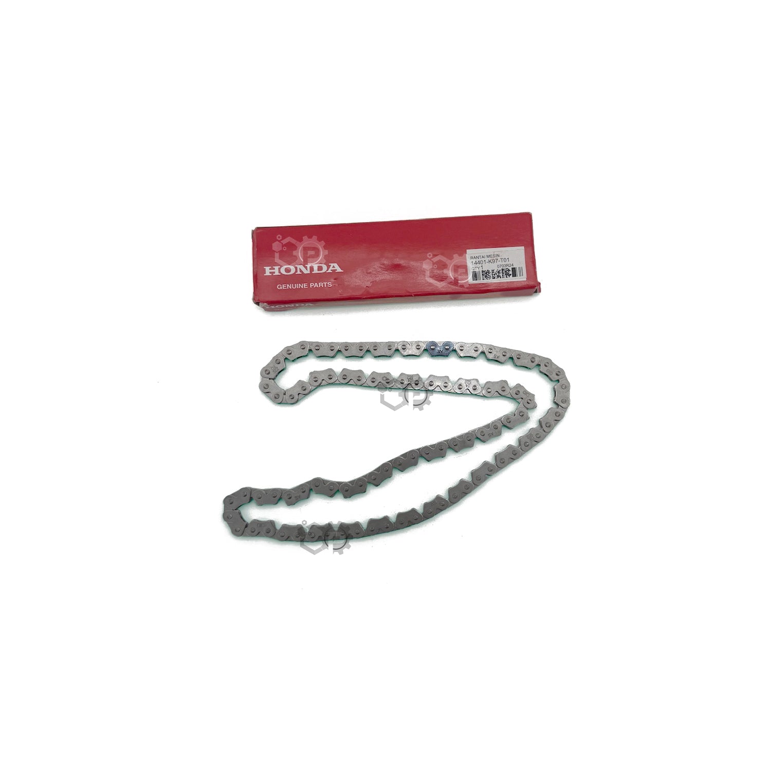 Camchain with Honda branded box on a white background