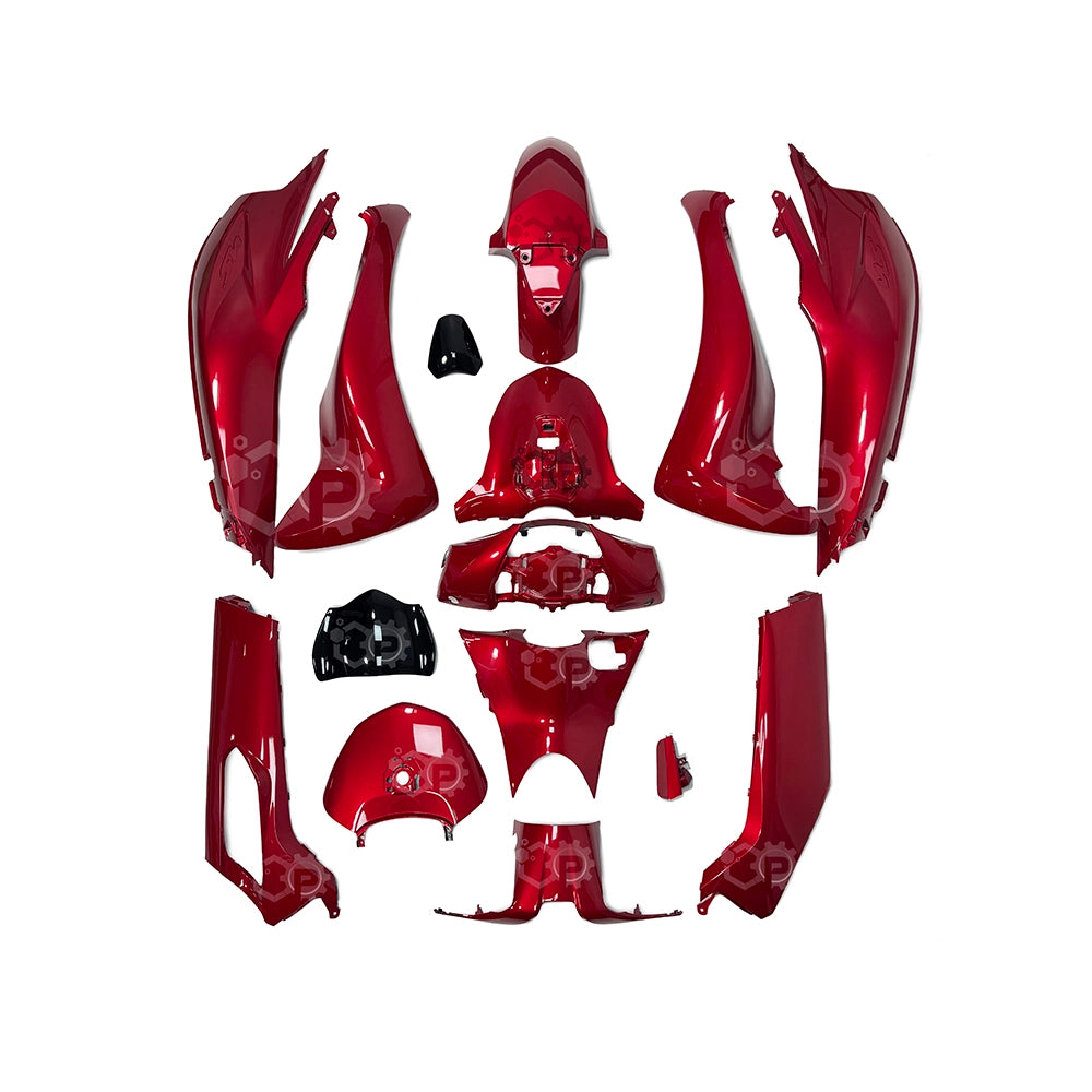Fits Honda SH125 Complete Panel Fairing Set K0R-FULBOD-RED 2020-2024 Red 