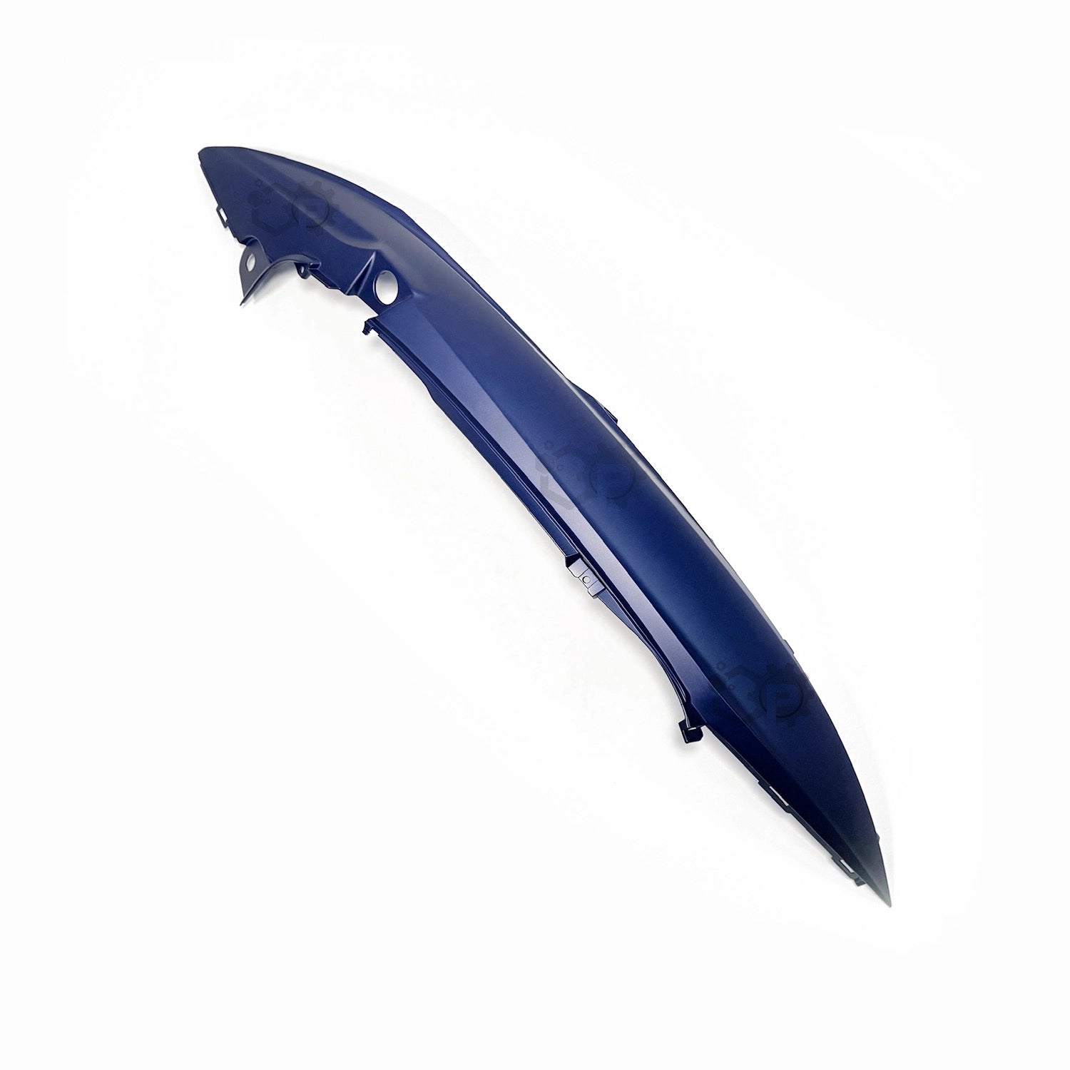 Blue car fender on a white background