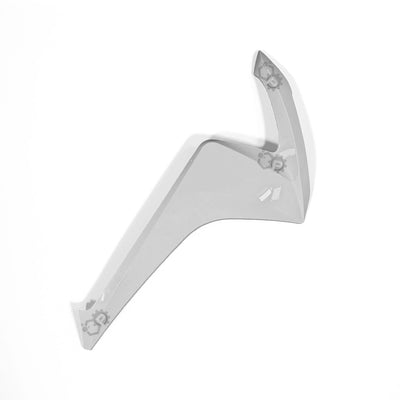 Metallic axe head on a white background