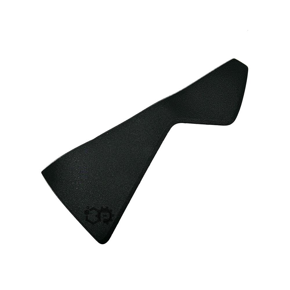 Black dog muzzle on a white background
