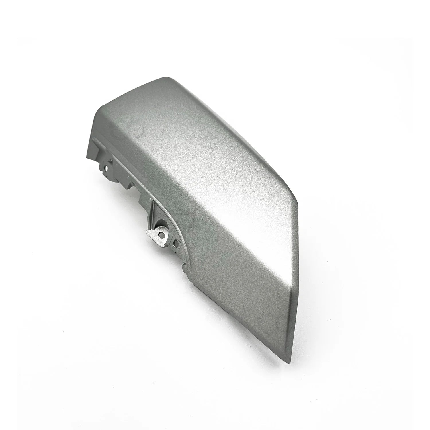Metallic car fender on a white background