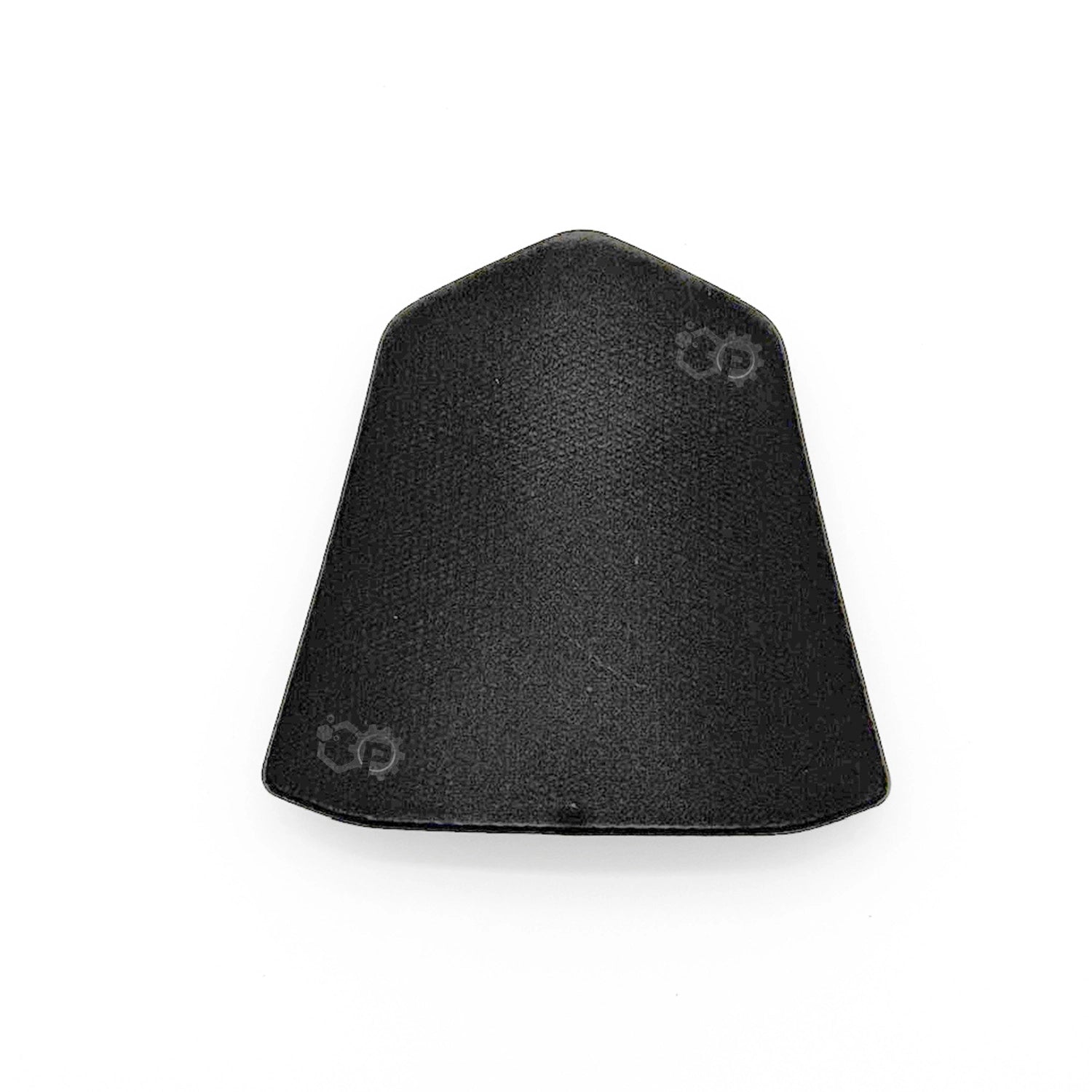 Black protective gear on a white background