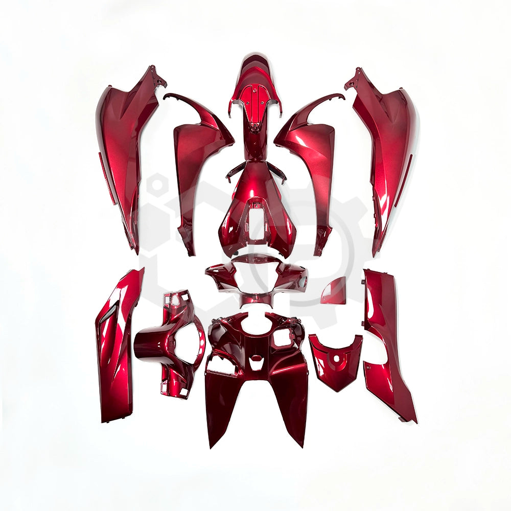 Fits Honda Vision Full Body Panel Fairing Set Red Honda Vision NSC110 K2C-FULBOD-RED 2021-2024 Red