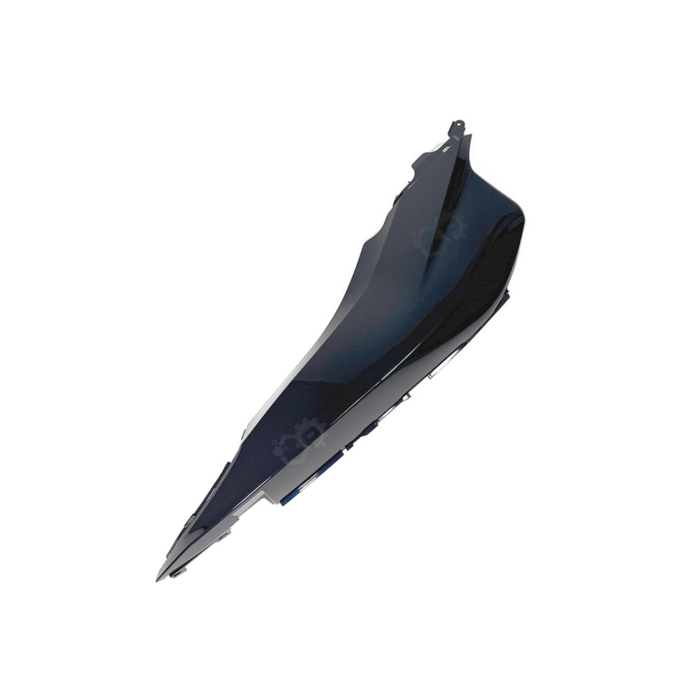 Black car fender on a white background