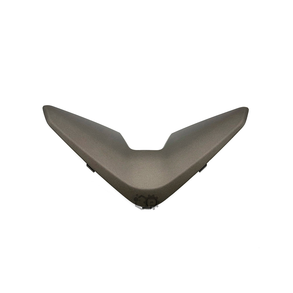 Gray motorcycle seat on a white background