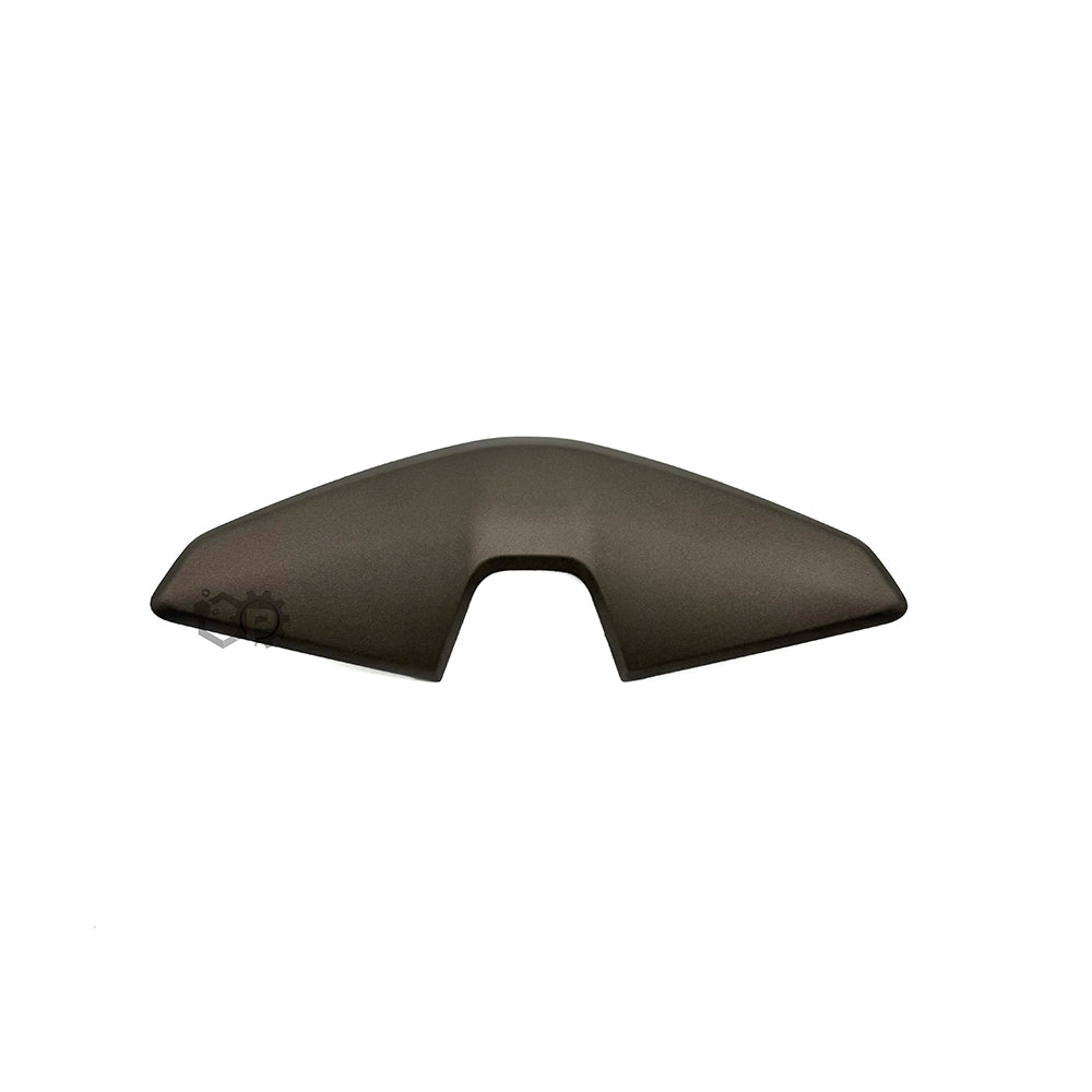 Black car fender on a white background