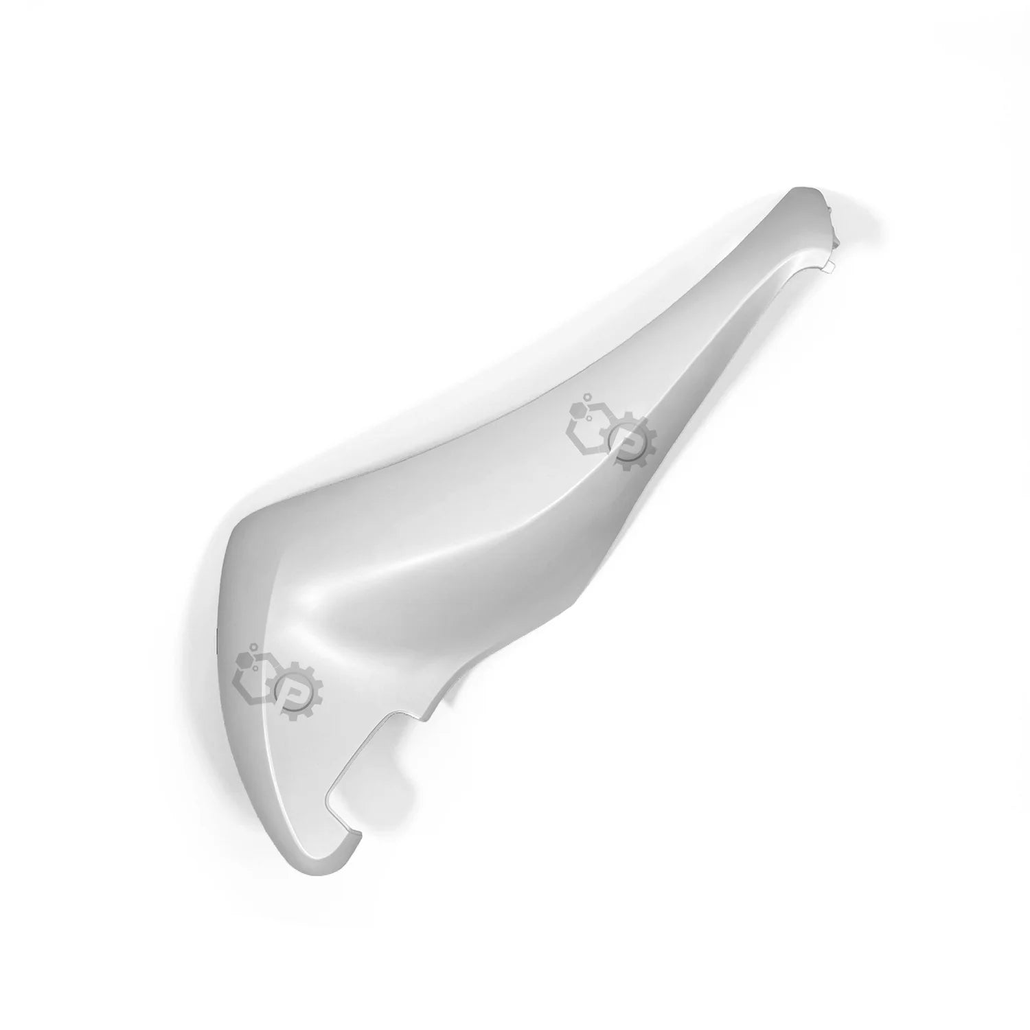 Silver bottle opener on a white background