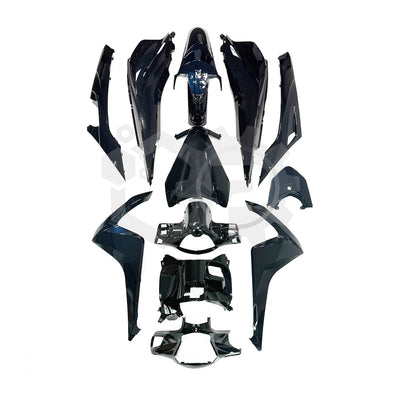 Fits Honda Vision Full Body Panel Fairing Set Black Honda Vision NSC110 K44-FULBOD-BLK 2017-2020 Black