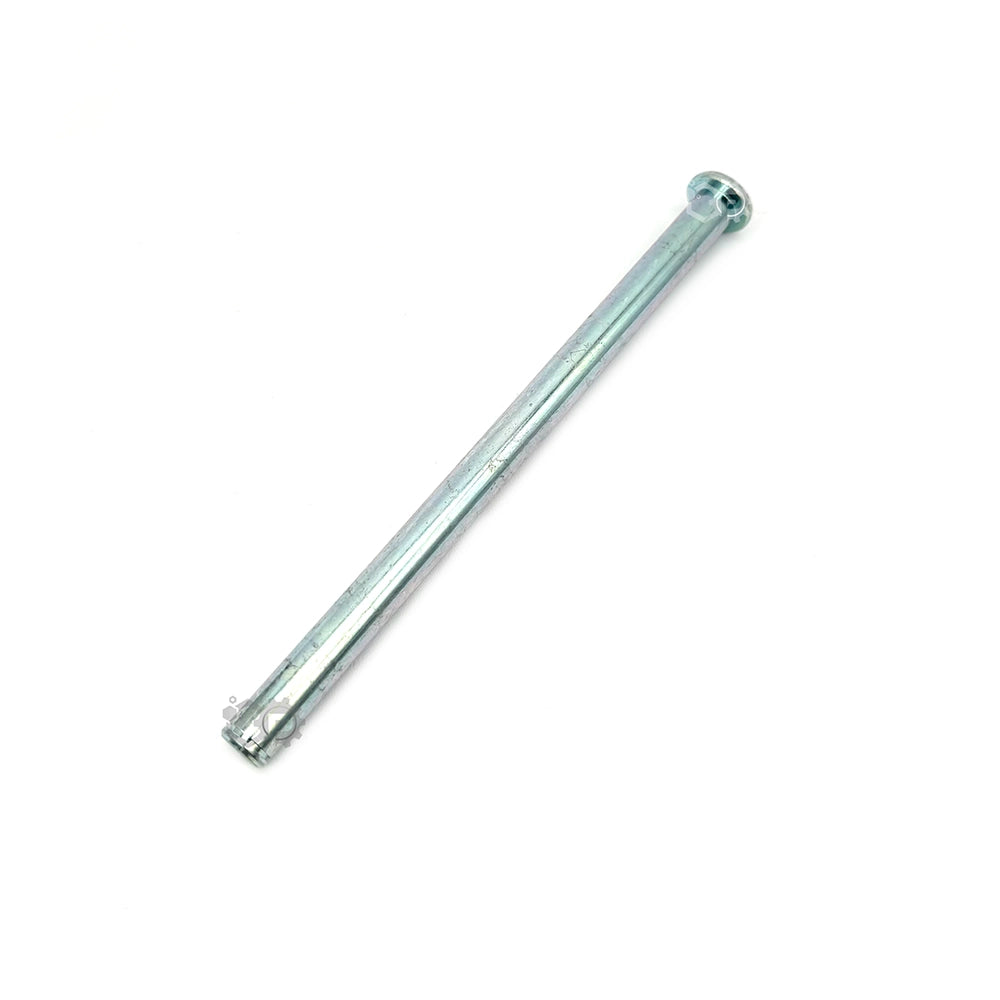 Metal extension bar on a white background