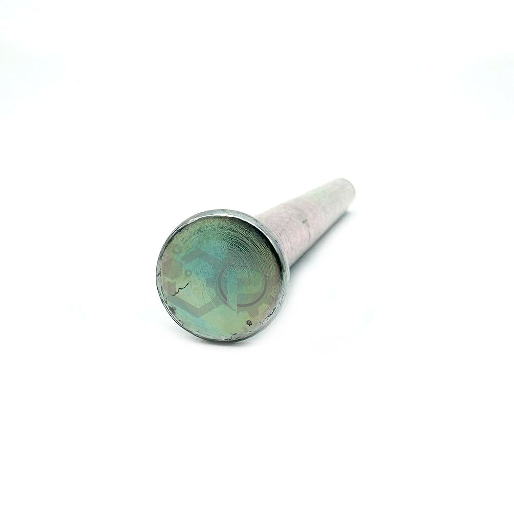 Metallic cone-shaped object on a white background