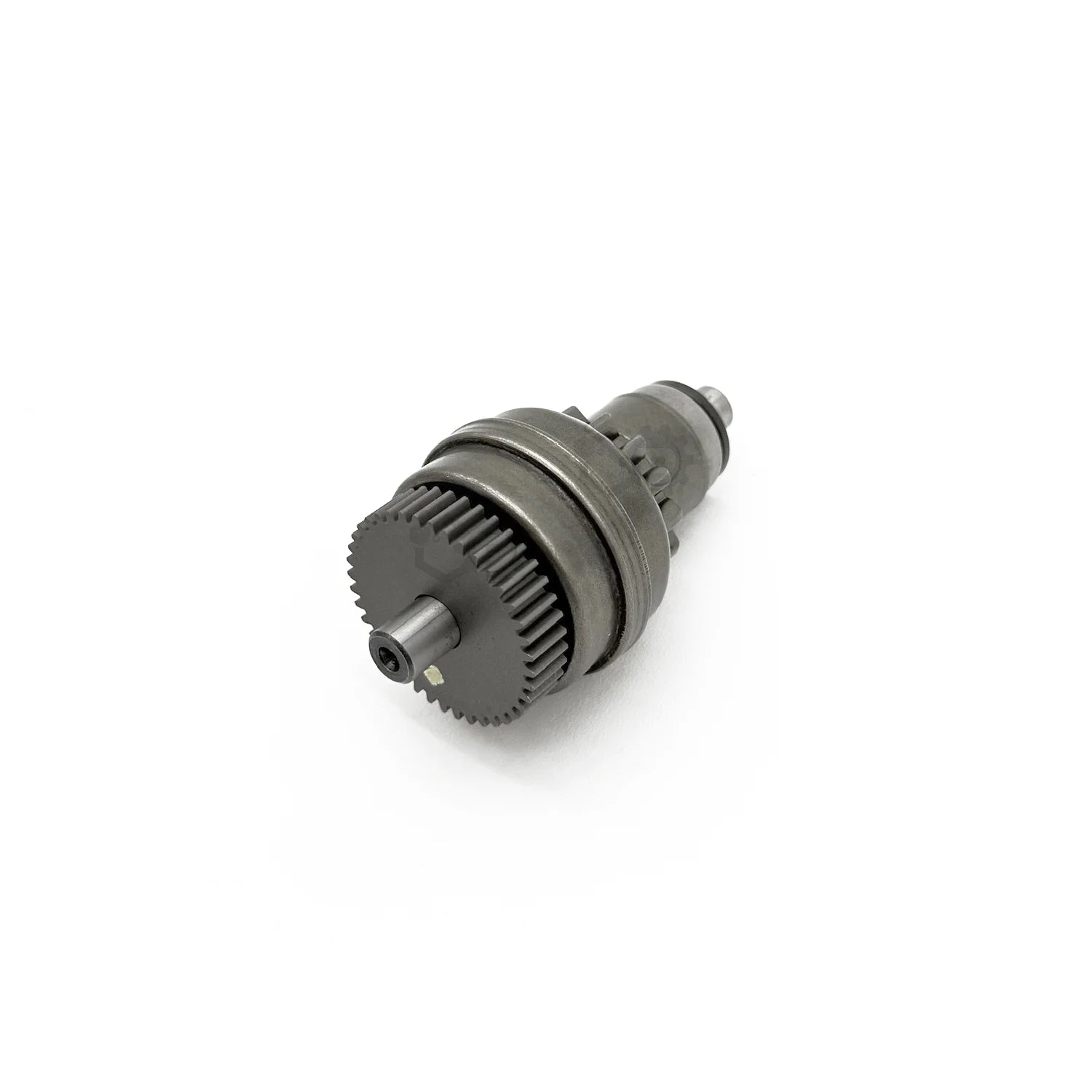 Mechanical gear component on a white background