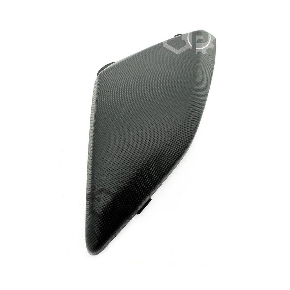Carbon fiber panel on a white background