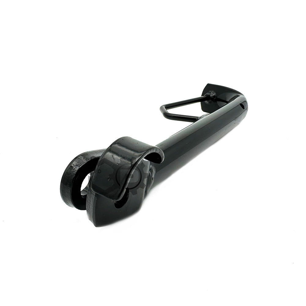 Black side stand on a white background