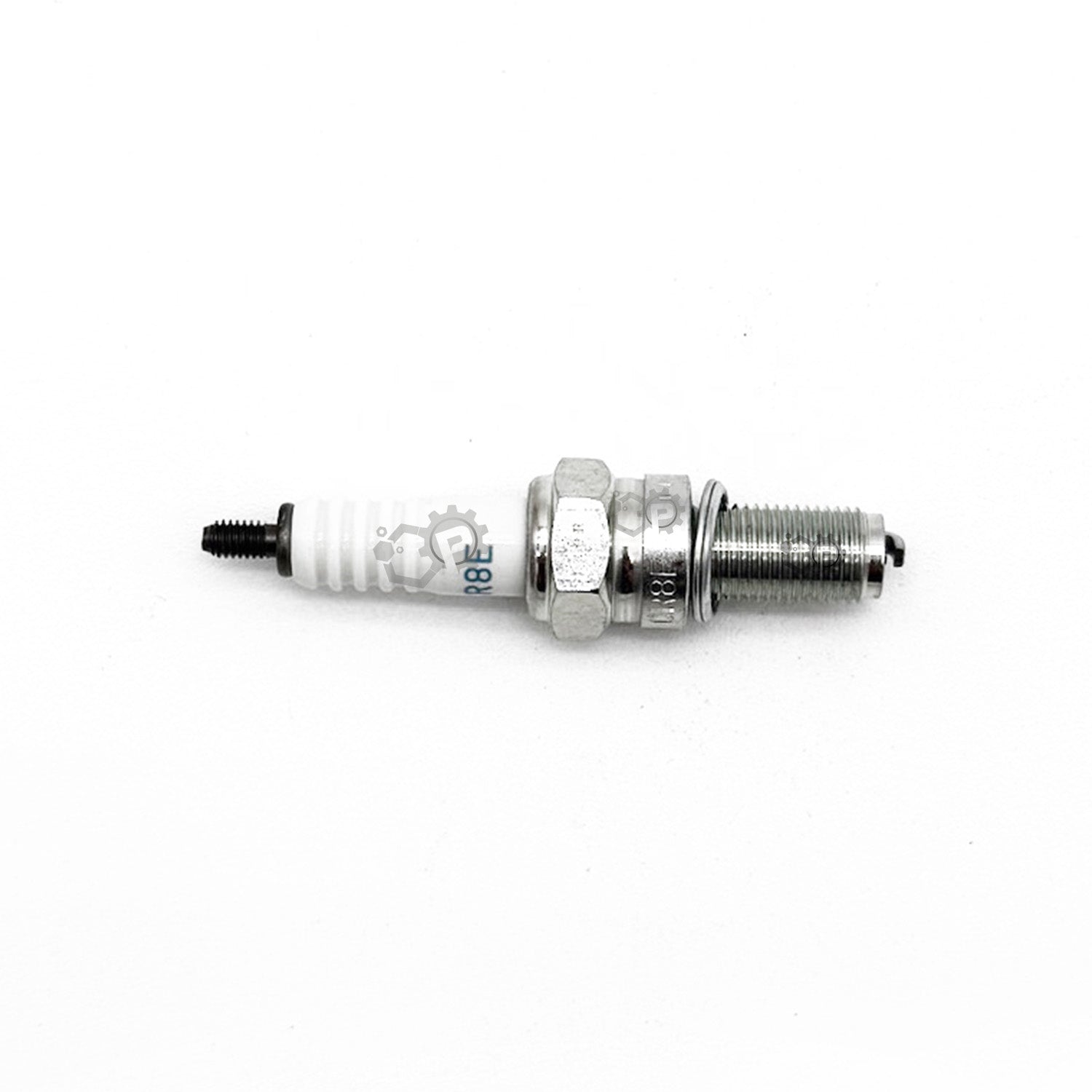 Spark plug on a white background