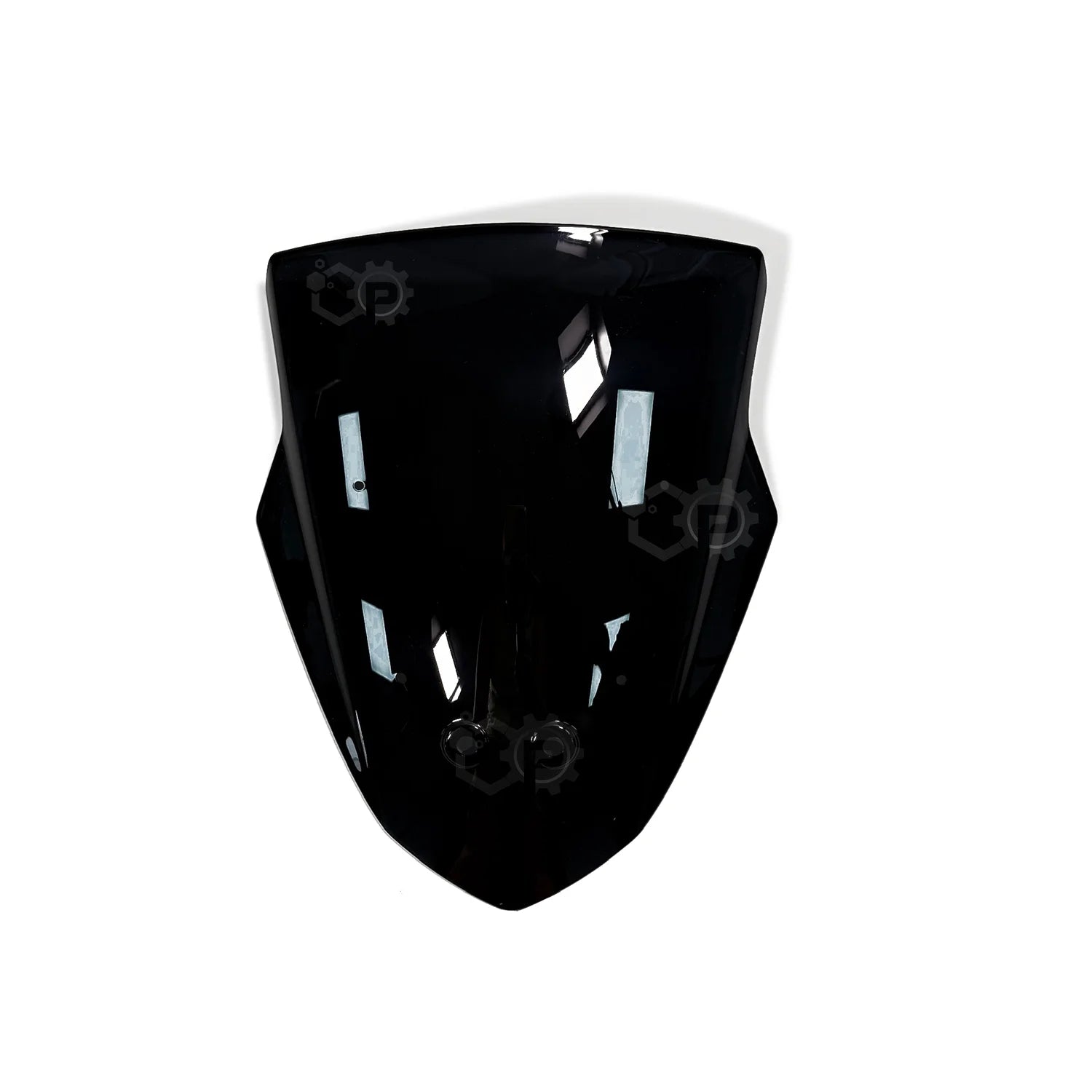 Black motorcycle windshield visor screen