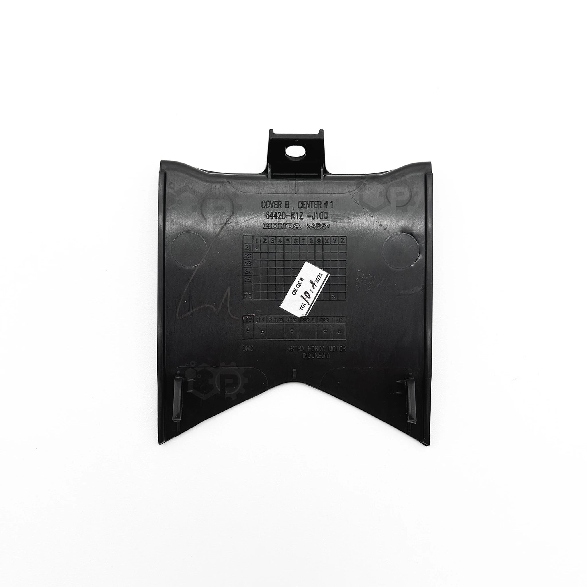 Original Honda PCX 125 Centre Petrol Cap Surround Fairing Cover Black (64420-K1Z-J10ZN) | 2021-2024